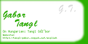 gabor tangl business card